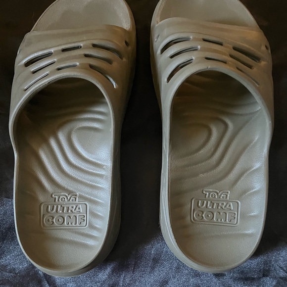 Teva Other - Teva‎ Ultra Comfort Slip-On Cushioned Sandals - Olive Mens Size 8/womens Size 10